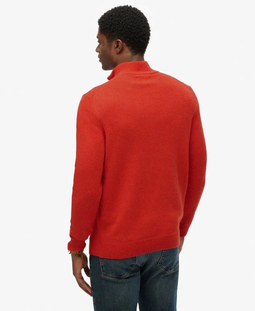 superdry Sweter półrozpinany z mieszanki wełny — slim fit 5/6