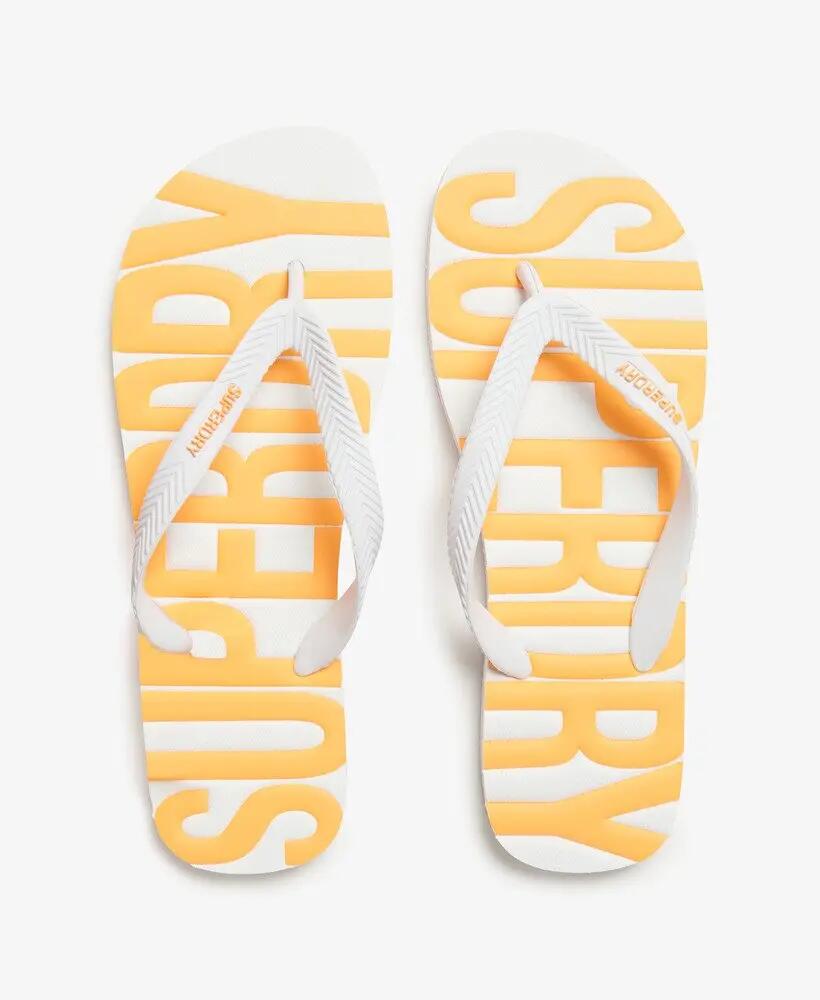 superdry Vintage Flip Flops Weiß – Gummiriemen, Vintage-Stil 6/7
