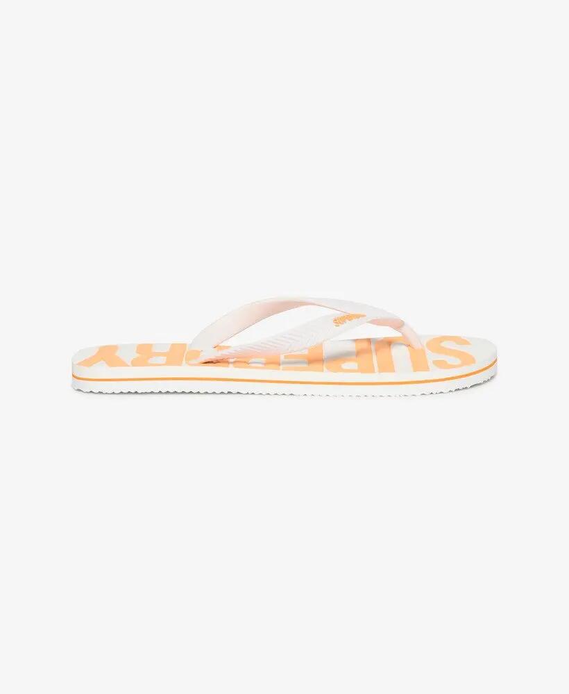 superdry Vintage Flip Flops Weiß – Gummiriemen, Vintage-Stil 4/7