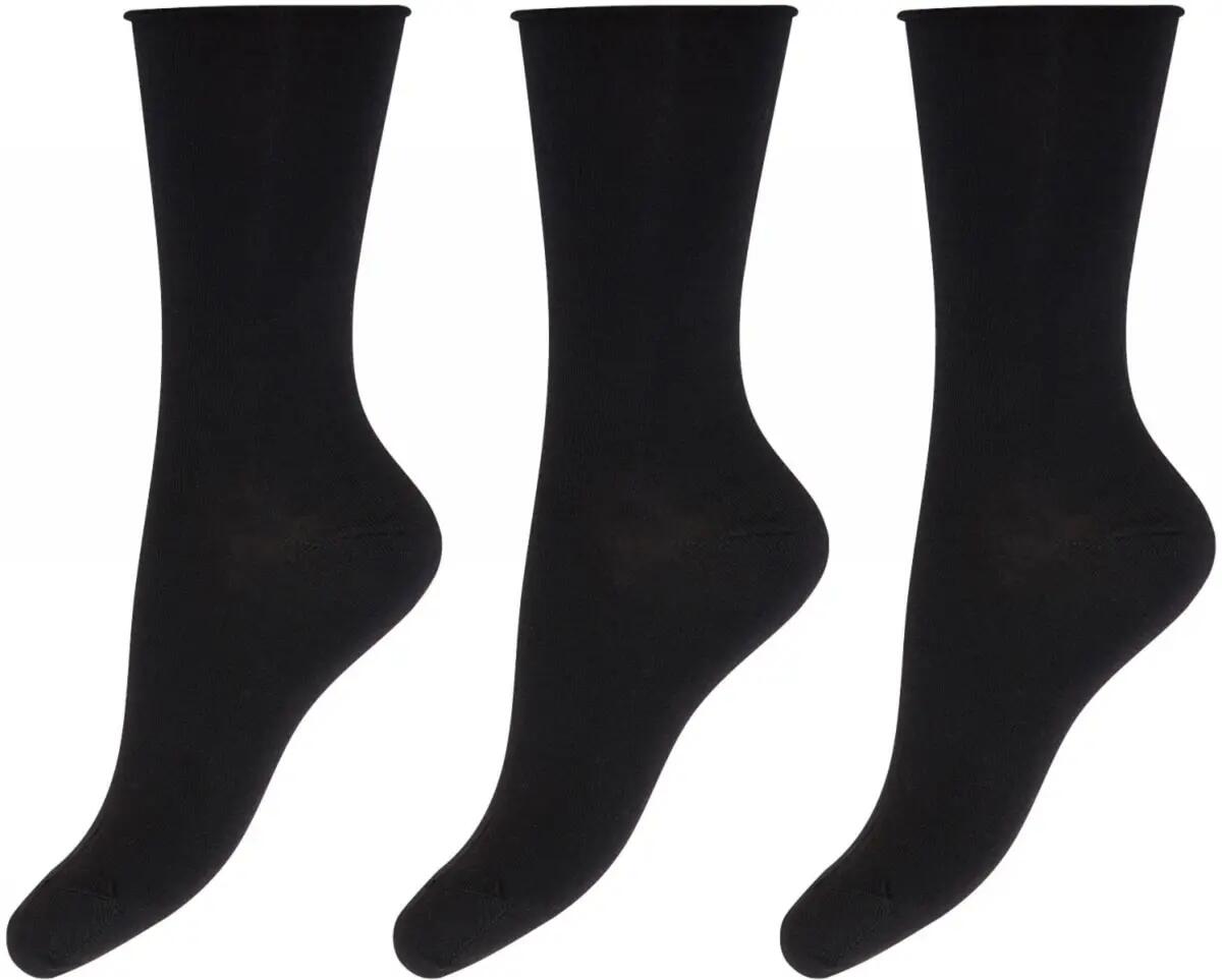 decoy Knöchelsocken Bambus 3er-Pack — weich und atmungsaktiv – BLACK (1100) 2/2