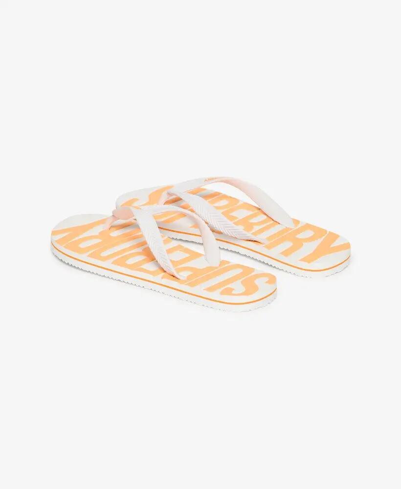 superdry Vintage Flip Flops Weiß – Gummiriemen, Vintage-Stil 3/7