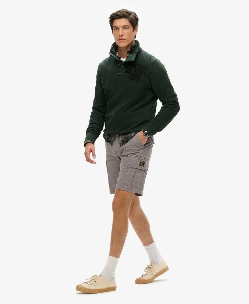 superdry Organic Cotton Heavy Cargo Shorts – 100% Algodão Biológico, Wide Fit 2/6