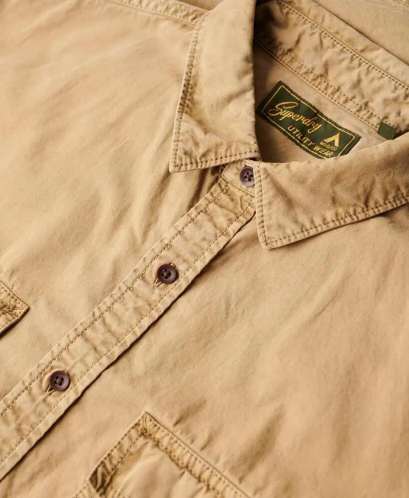 superdry Military Short Sleeve Shirt – 100% biologisch katoen, relaxed fit 5/5
