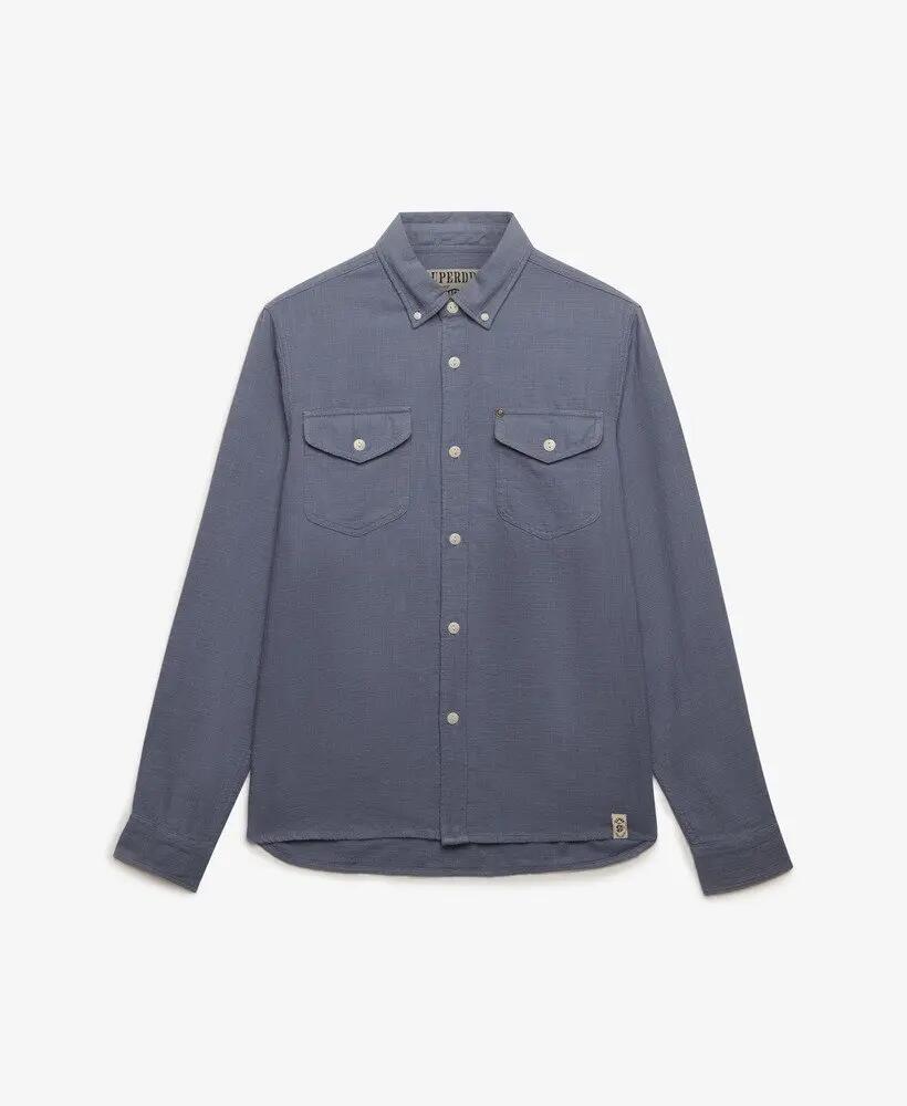 superdry Camicia manica lunga Lite Merchant Store – 100% cotone, relaxed fit 7/7
