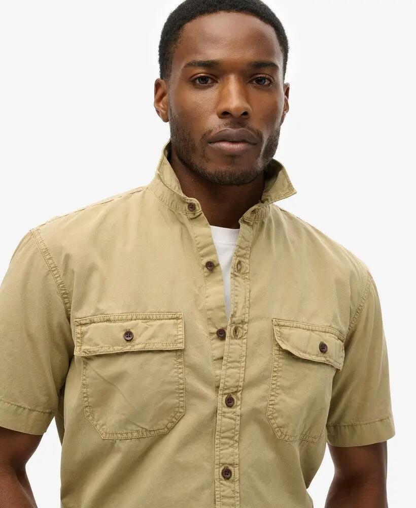 superdry Military Short Sleeve Shirt – 100% biologisch katoen, relaxed fit 3/5