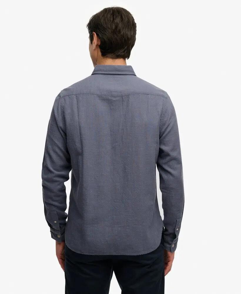 superdry Camicia manica lunga Lite Merchant Store – 100% cotone, relaxed fit 5/7
