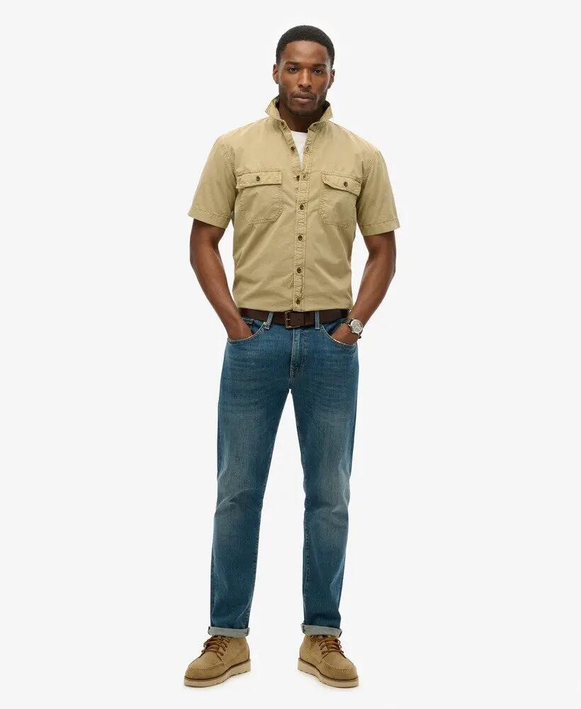 superdry Military Short Sleeve Shirt – 100% biologisch katoen, relaxed fit 2/5