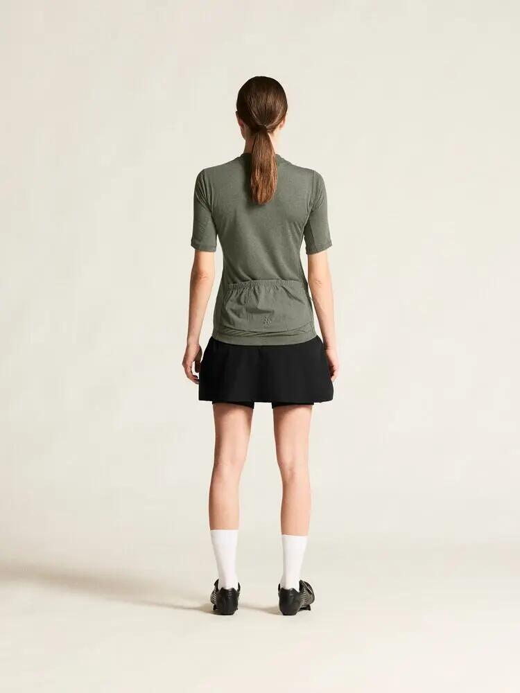 craft Everyday Wool SS Jersey W – Leaf/Melange, korte mouw 5/7