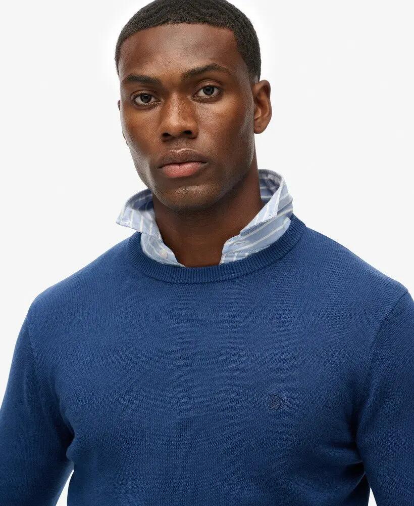superdry Essentials Cotton Jumper – Maglione in cotone biologico, vestibilità 4/5