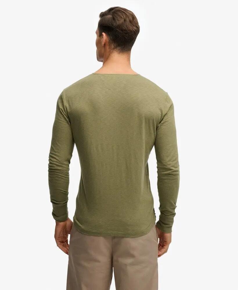 superdry The Merchant Store - Henley Lightweight Top Slim Fit Baumwolle 5/5