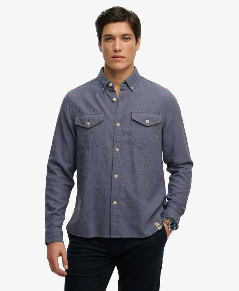 superdry Camicia manica lunga Lite Merchant Store – 100% cotone, relaxed fit 2/7