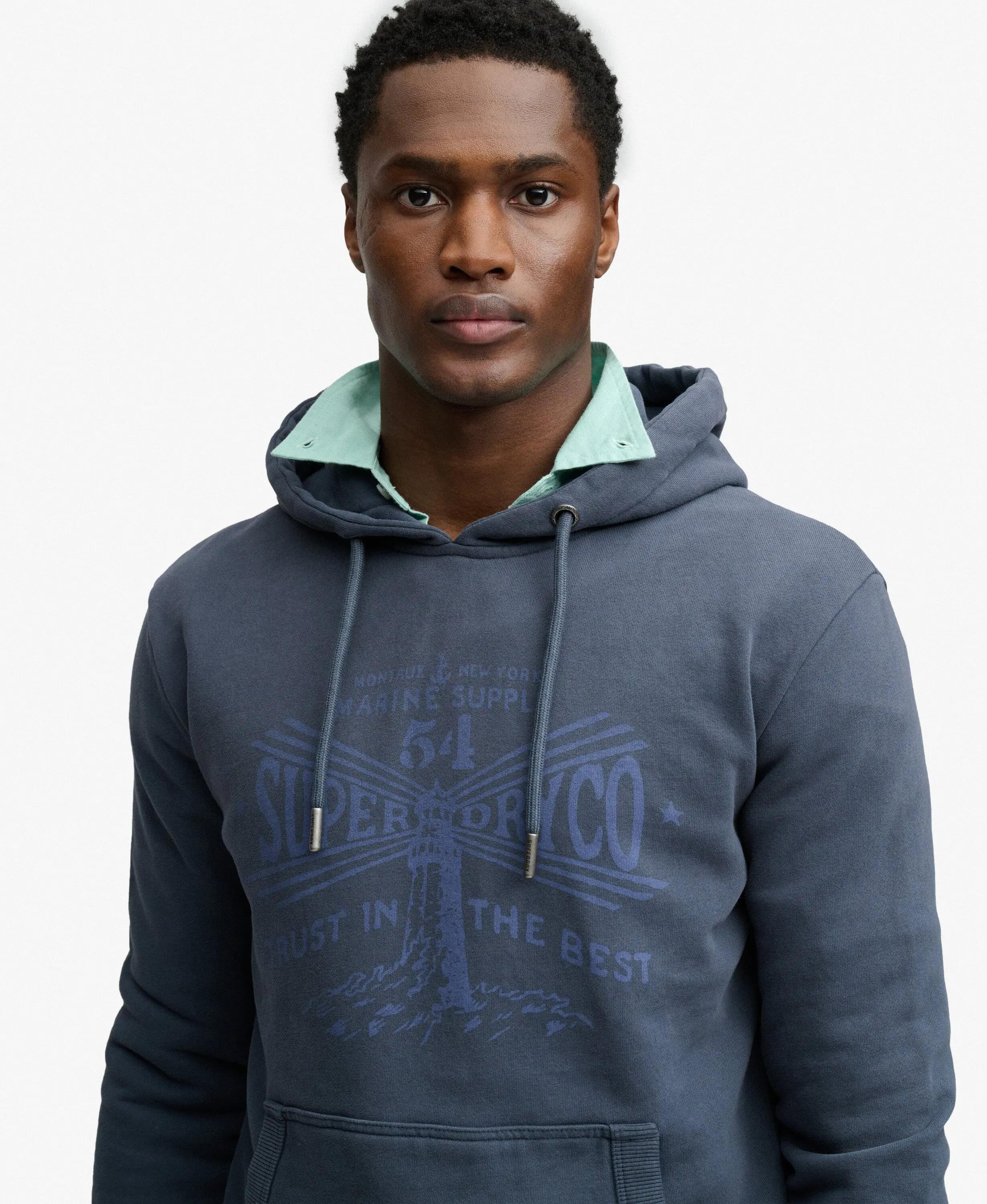 superdry Lo‑Fi Dockside Hoodie – 100% algodão orgânico, corte relaxed – CLASSIC 4/5