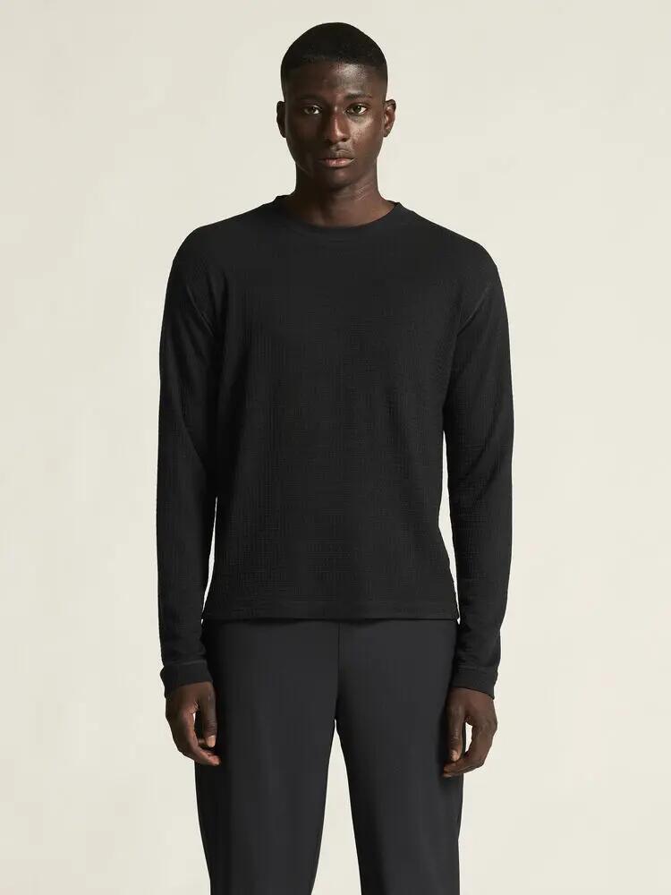 craft Wool Waffle RN M — Camisola homem waffle em lã merino e lyocell 4/7