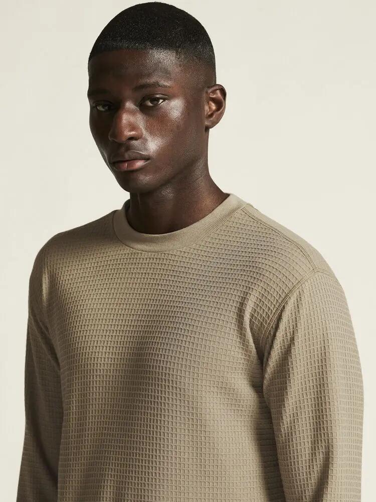 craft Wool Waffle RN M — T-shirt manga comprida em lyocell e lã 4/7