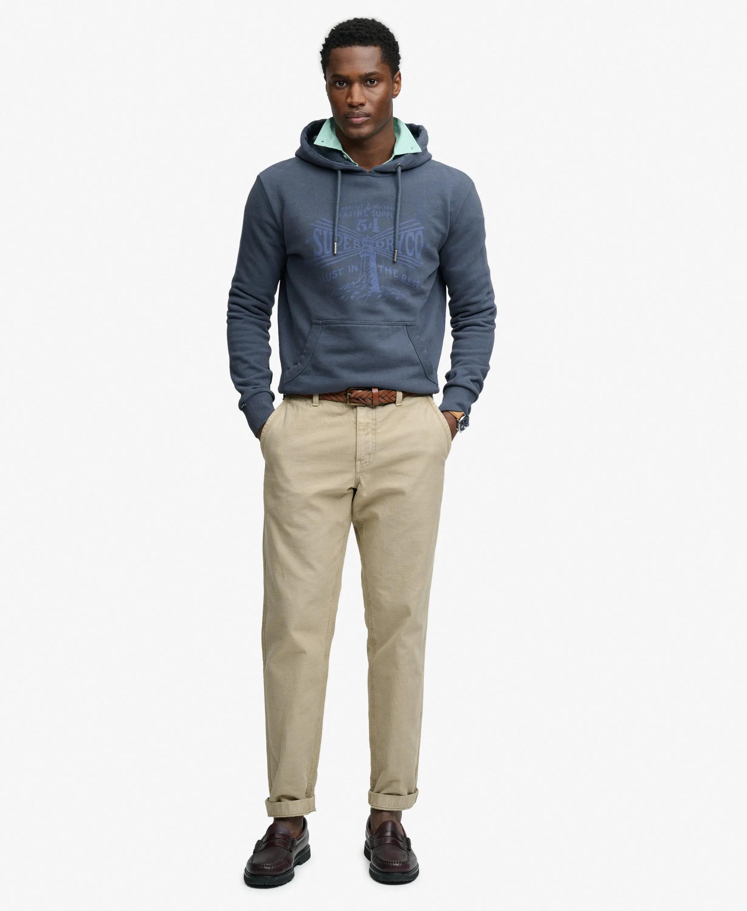 superdry Lo‑Fi Dockside Hoodie – 100% algodão orgânico, corte relaxed – CLASSIC 3/5