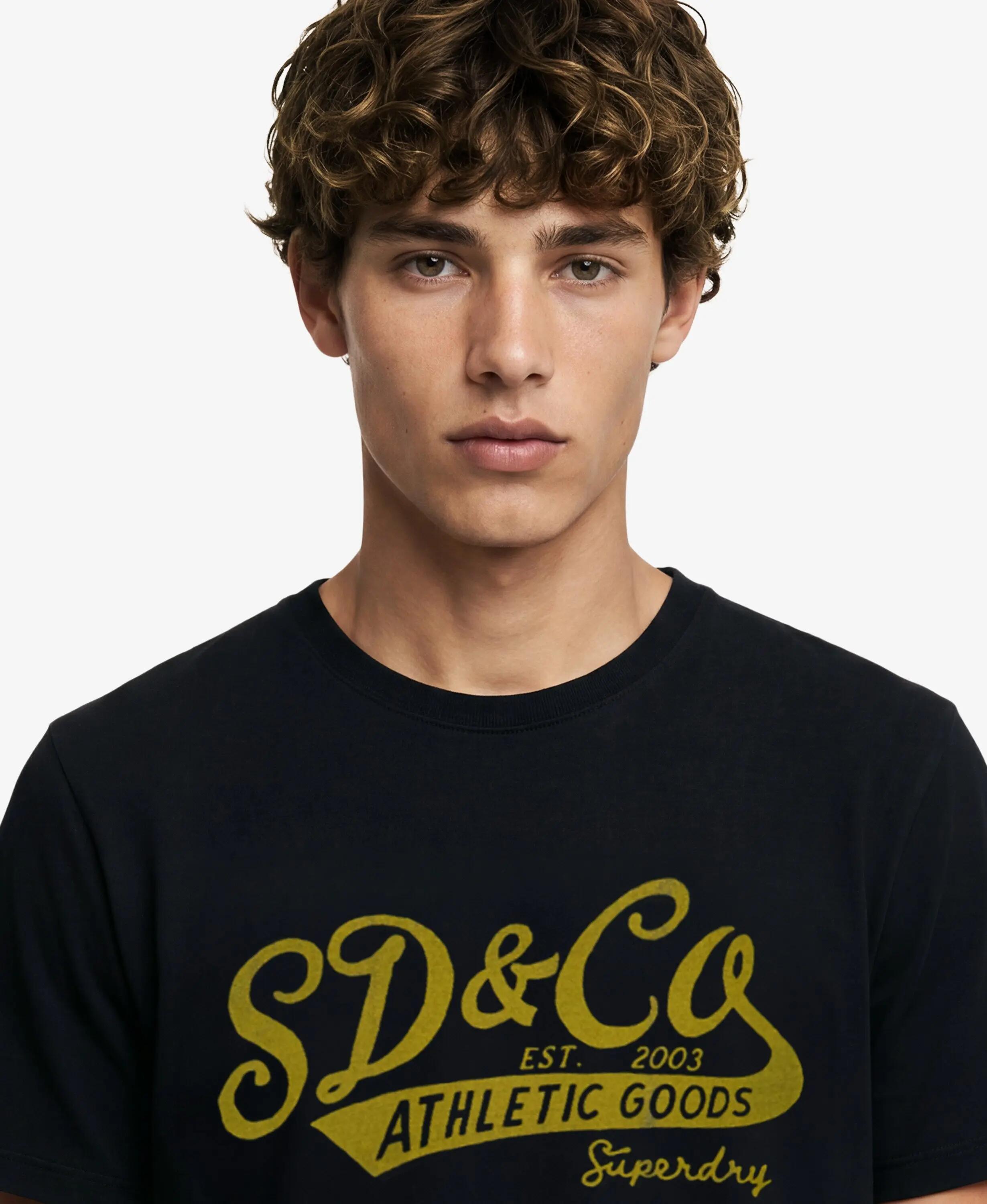superdry Vintage Script T-shirt – vestibilità Relaxed, 100% cotone, stampa 4/7