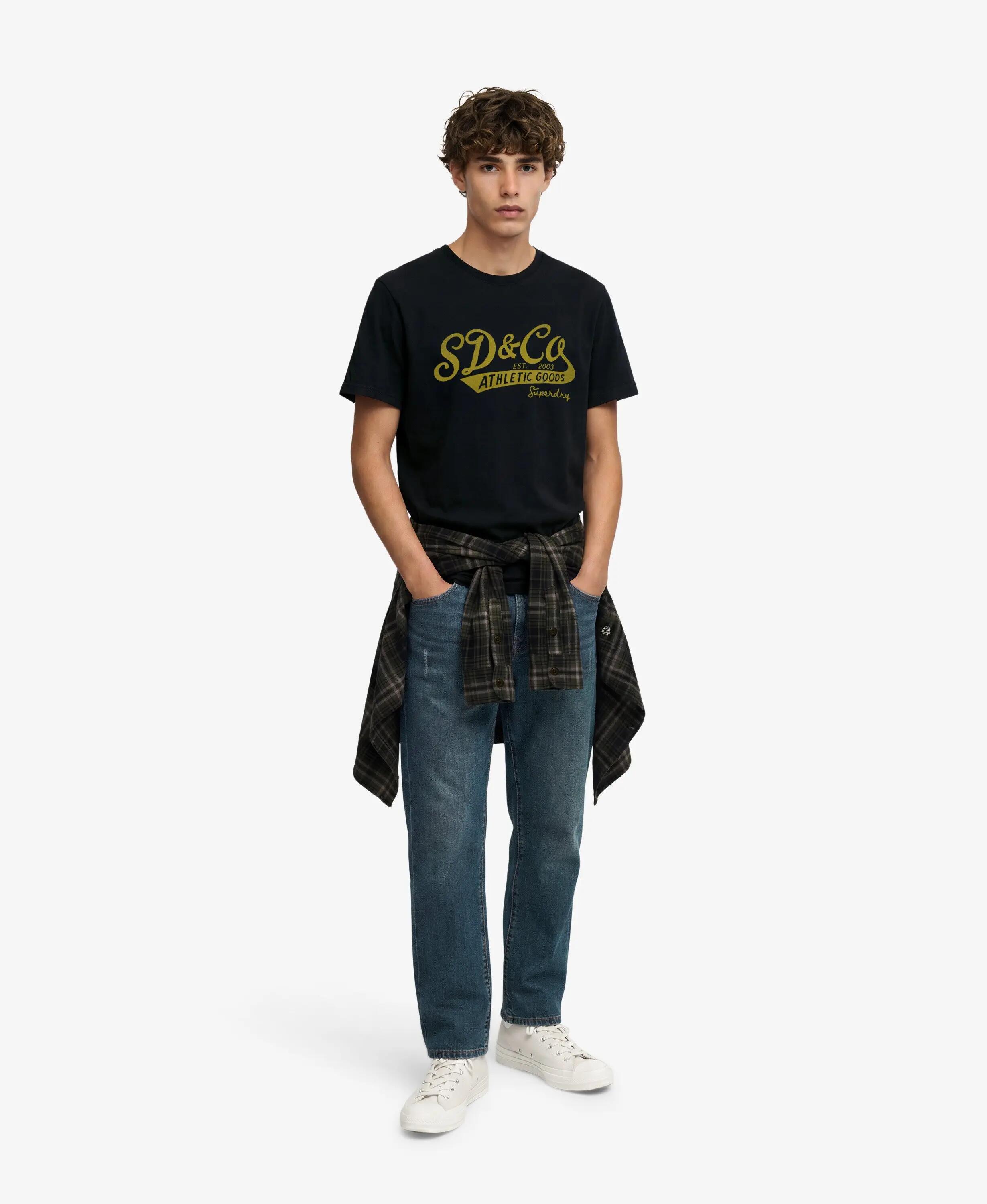 superdry Vintage Script T-shirt – vestibilità Relaxed, 100% cotone, stampa 3/7