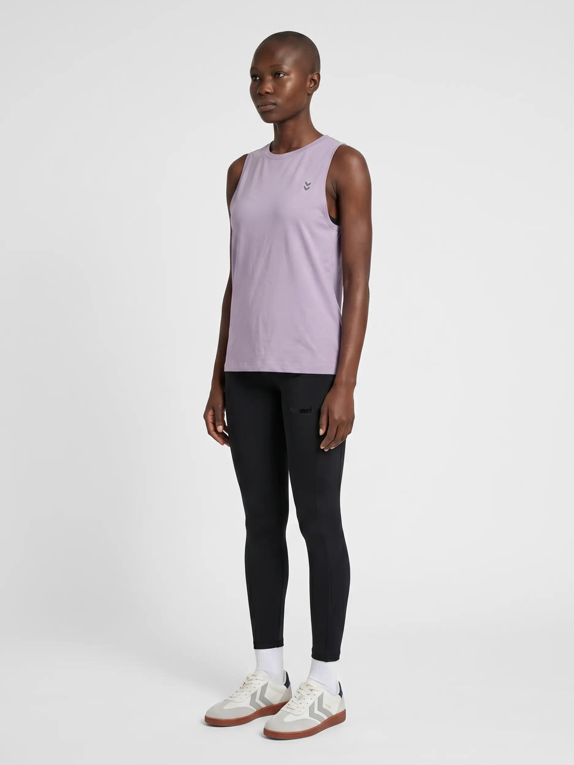 hummel top smanicato hmlSOFT OPEN BACK W TOP in cotone biologico e poliestere 3/4