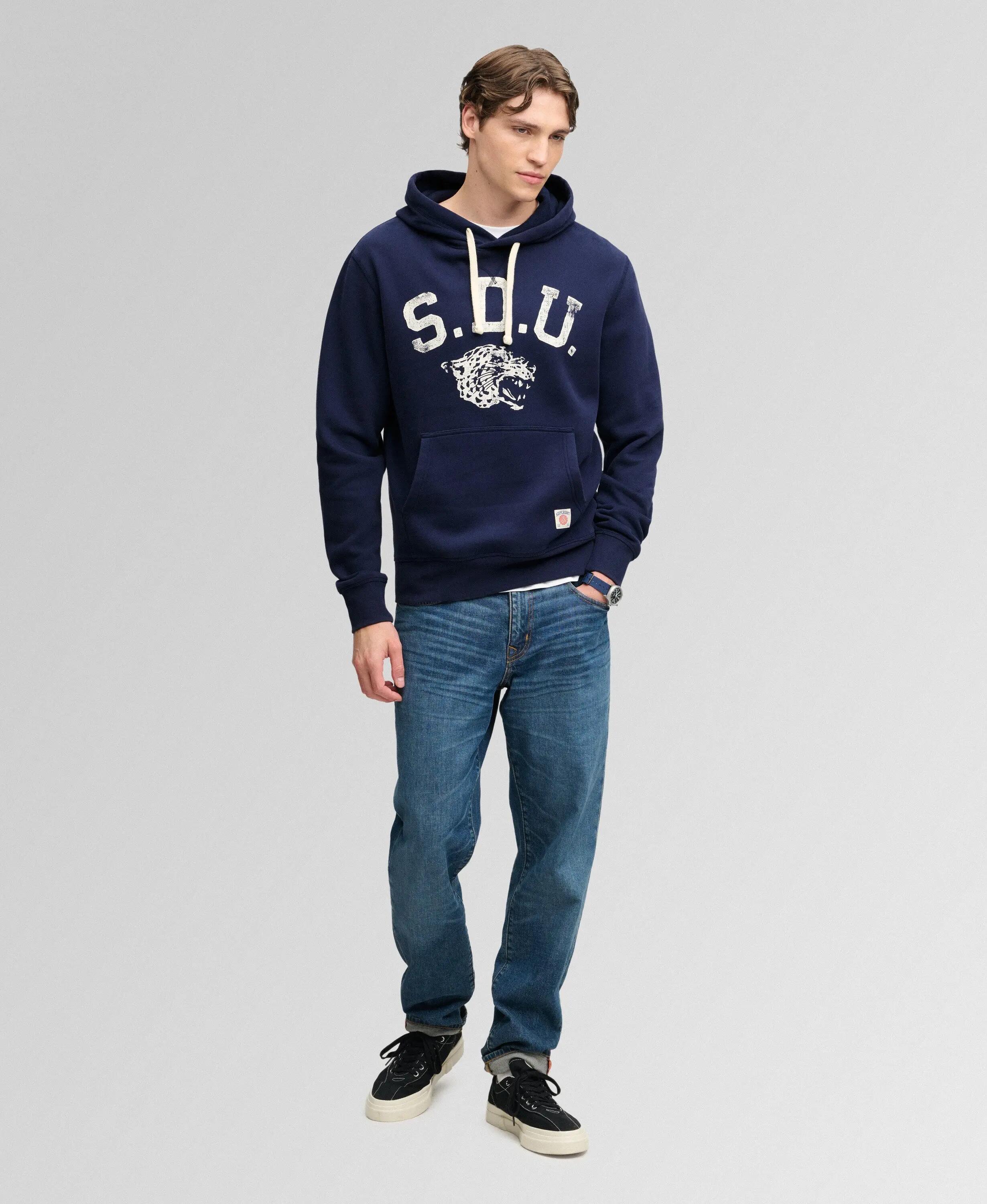 superdry Athletic Essentials Hoodie – Sweater com Capuz Loose Fit 3/6