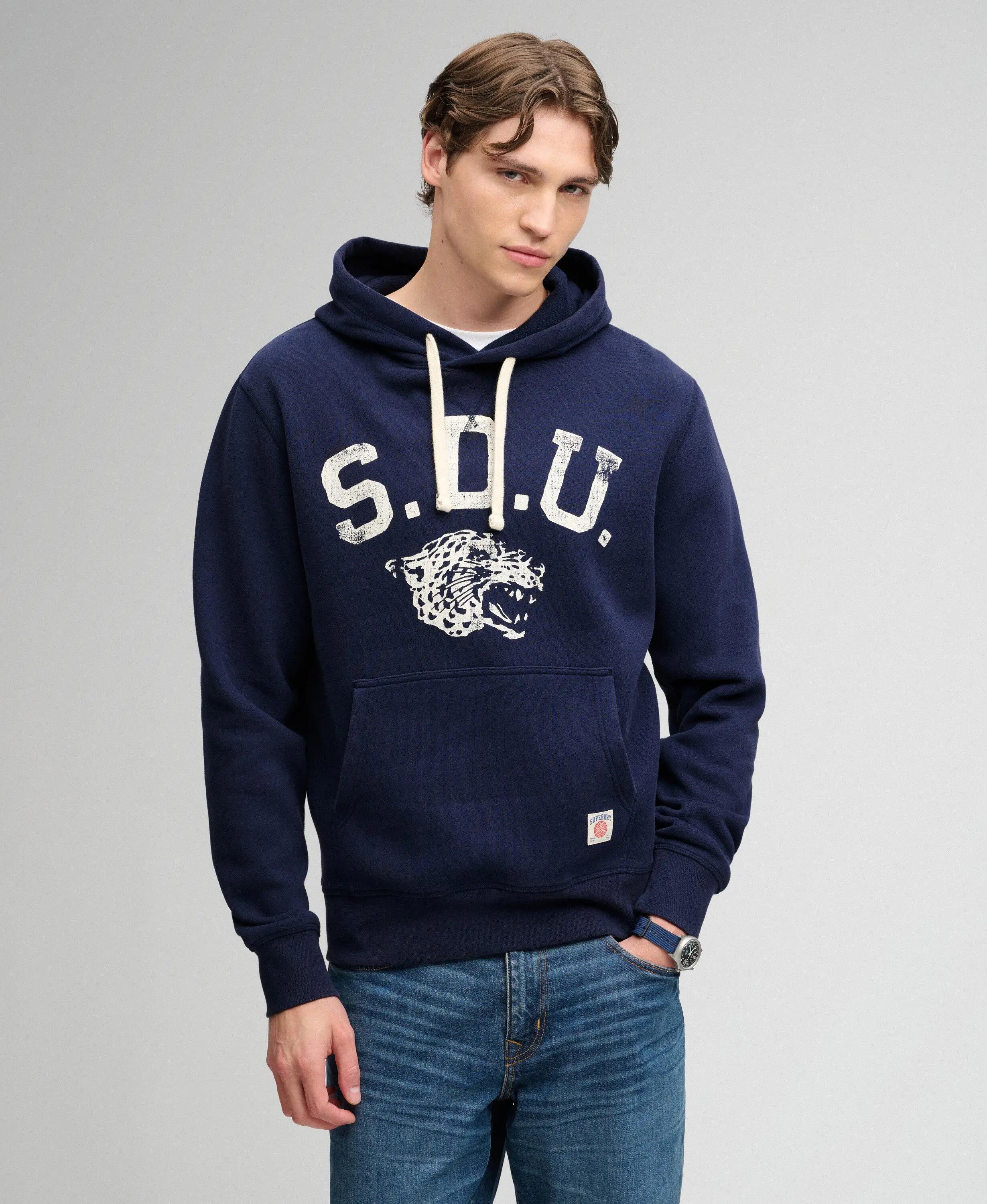superdry Athletic Essentials Hoodie – Sweater com Capuz Loose Fit 2/6