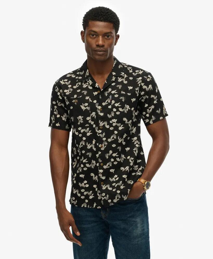 superdry Kurzarm Beach Hemd aus Leinenmischung 3/7