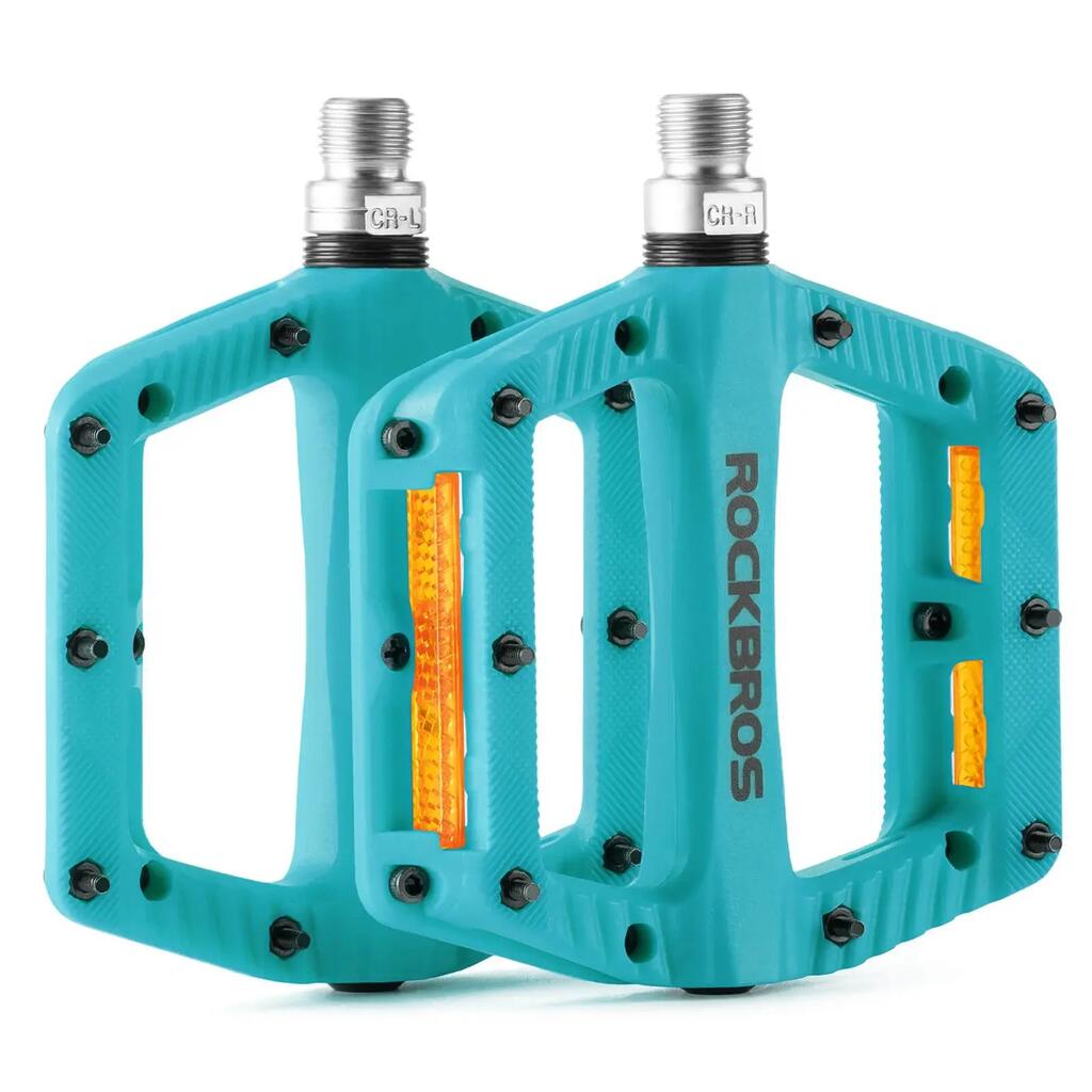 Wide aluminium bike pedals with sealed bearings ROCKBROS