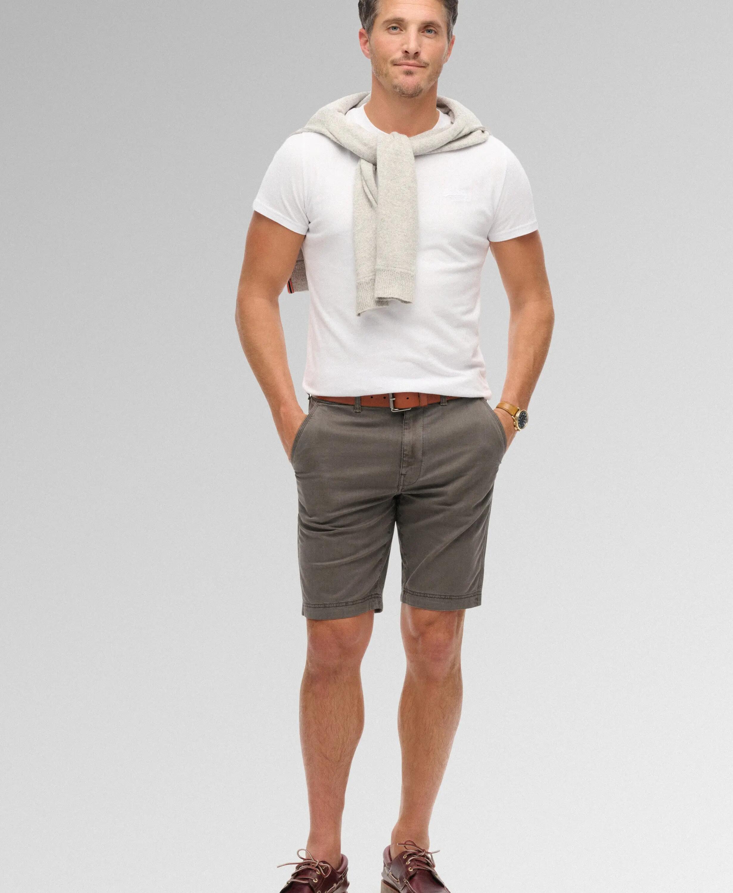 superdry Vintage International Chino Shorts slim fit en coton extensible 2/6
