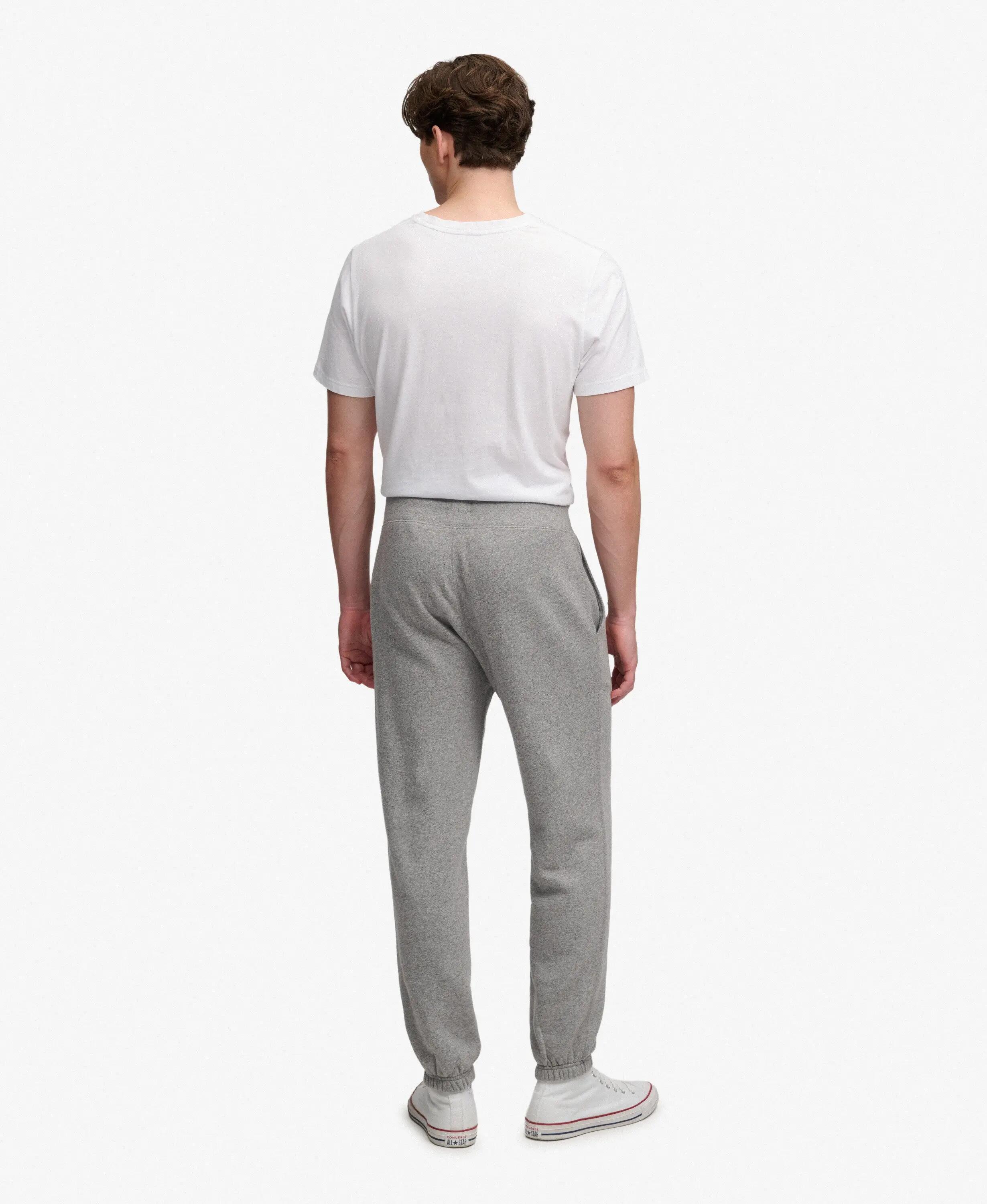 superdry Calças Jogger Essential Company Logo – Slim fit, Dark Vintage Grey Marl 5/7