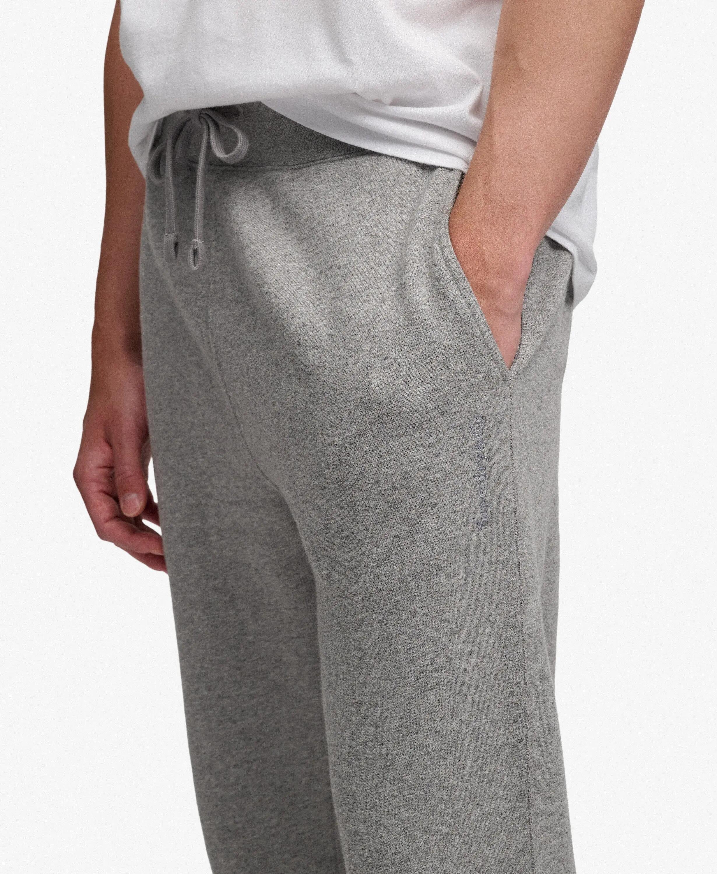 superdry Calças Jogger Essential Company Logo – Slim fit, Dark Vintage Grey Marl 2/7