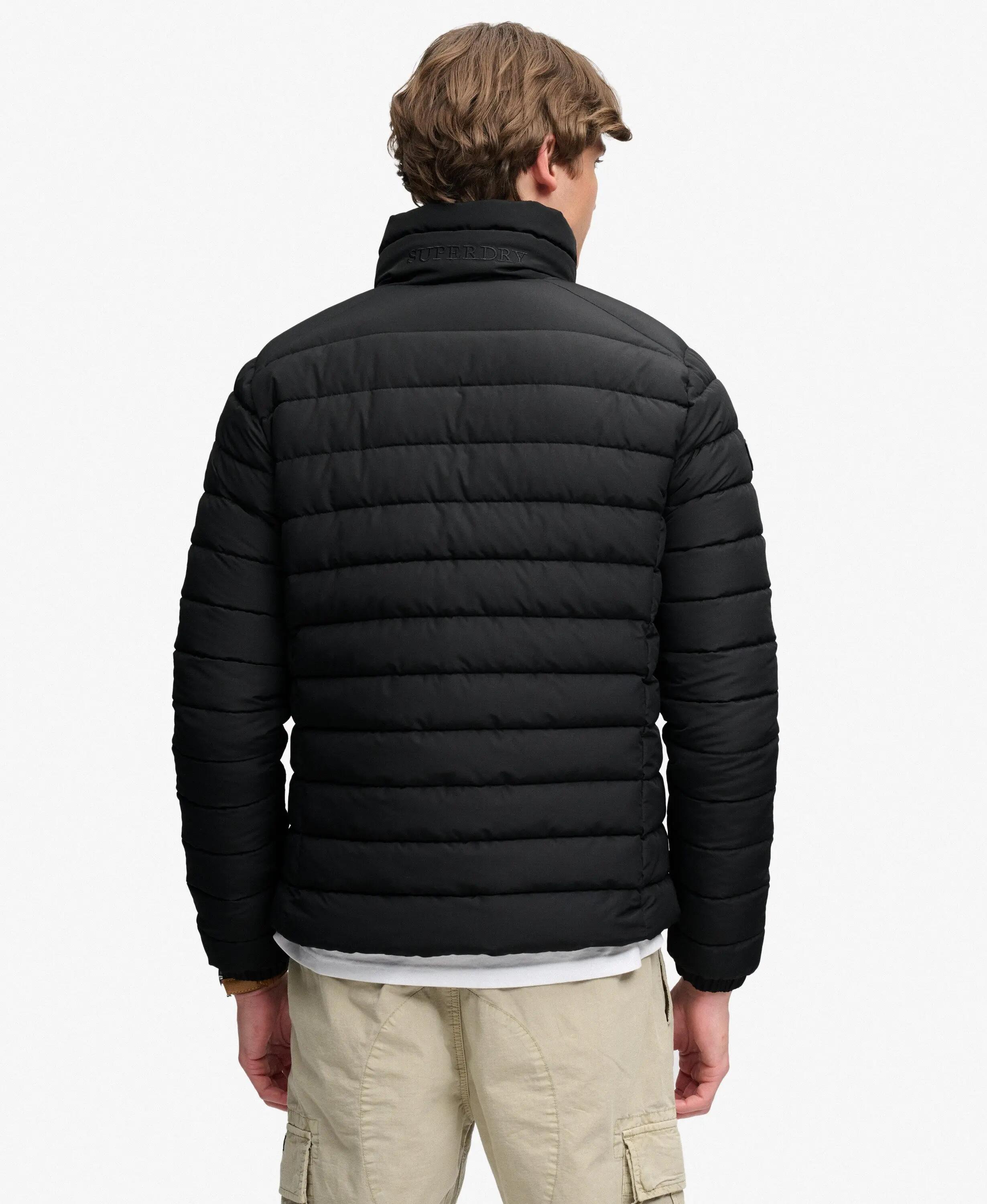 superdry Fuji Midweight Padded Jacket – slim fit, gevoerd, Jet Black 6/7