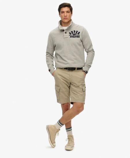 superdry Shorts Cargo Organic Cotton Core in denim e tobacco brown – Denim Co