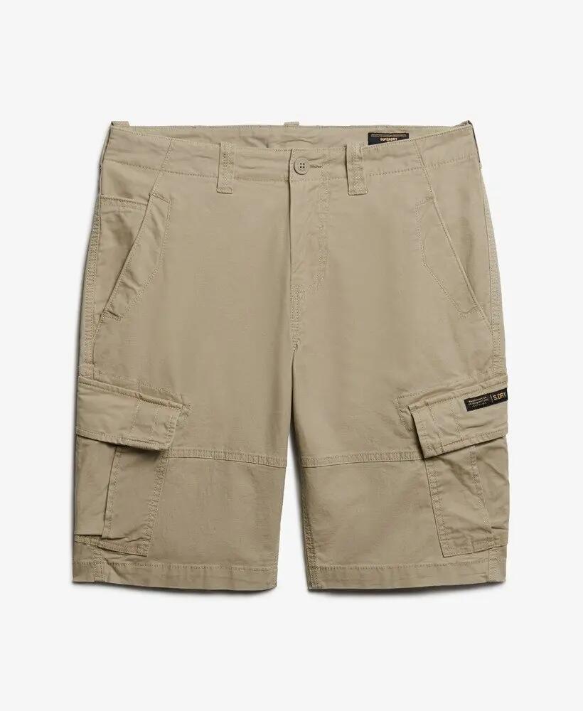 superdry Organic Cotton Core Cargo Shorts – corte relaxed – STONE WASH 7/7