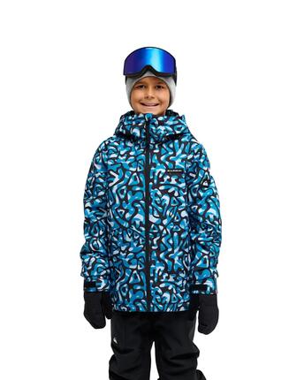 Veste de snow technique MISSION PRINTED 10K Noir Garçon