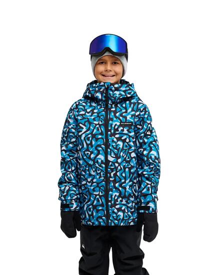 Veste de snow technique MISSION PRINTED 10K Bleu Garçon