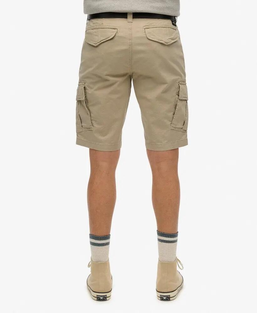 superdry Organic Cotton Core Cargo Shorts – corte relaxed – STONE WASH 4/7