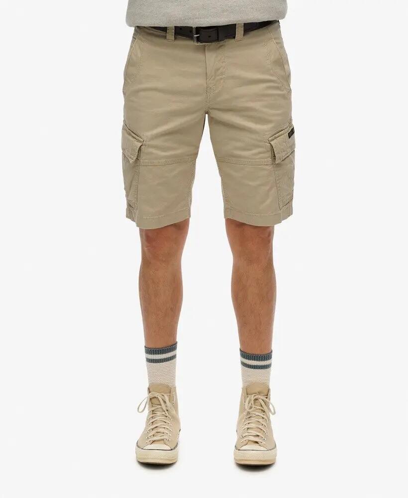 superdry Organic Cotton Core Cargo Shorts – corte relaxed – STONE WASH 3/7