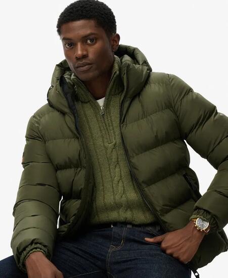 superdry Veste Matelassée à Capuche - Isolation et DWR