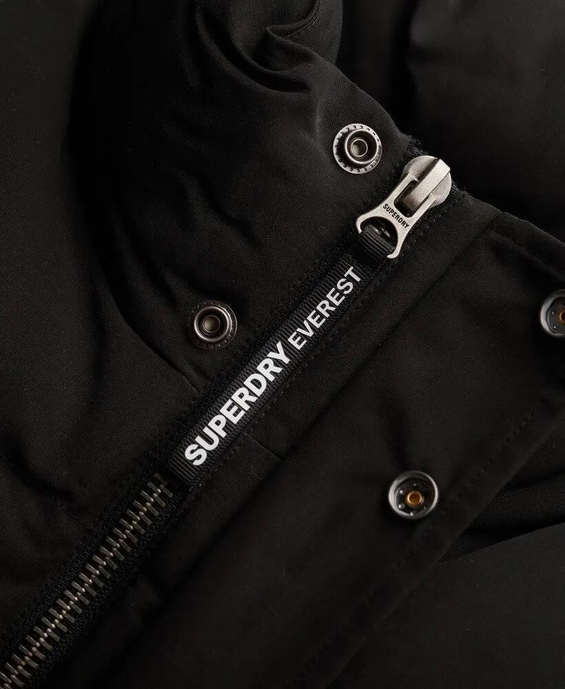 superdry Gilet Everest sem capuz — acolchoado, preto 7/7