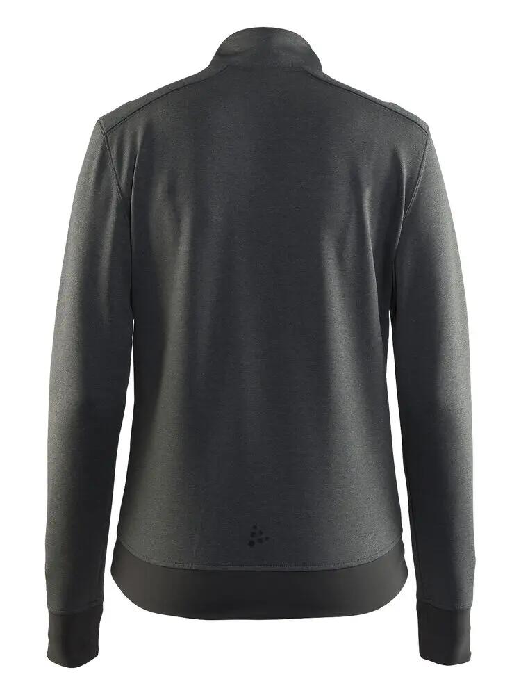 craft Noble Zip Jacket W in jersey morbido - Darkgrey melange 2/3