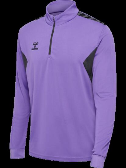 hummel Half Zip Sweatshirt Herren aus Polyester — DAHLIA PURPLE/ASPHALT