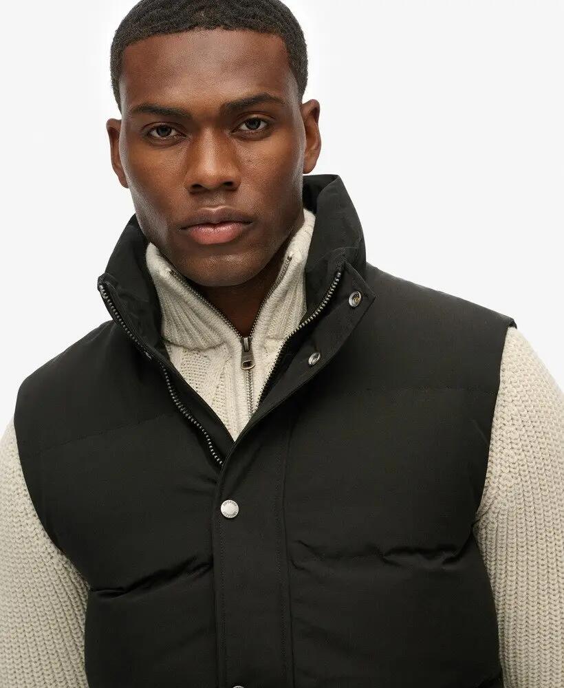 superdry Gilet Everest sem capuz — acolchoado, preto 4/7