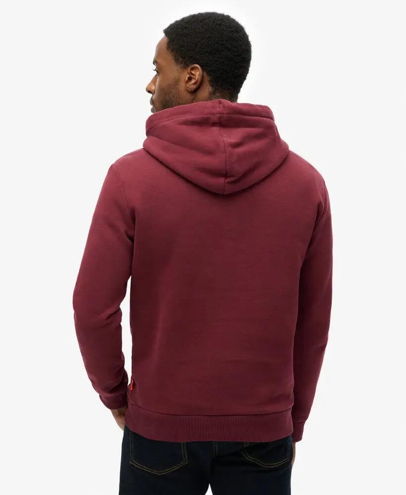 superdry Felpa con cappuccio Sun Tab in cotone-poliestere — Port Red 4/6