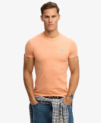 Superdry essential logo t-shirt van biologisch katoen slim fit