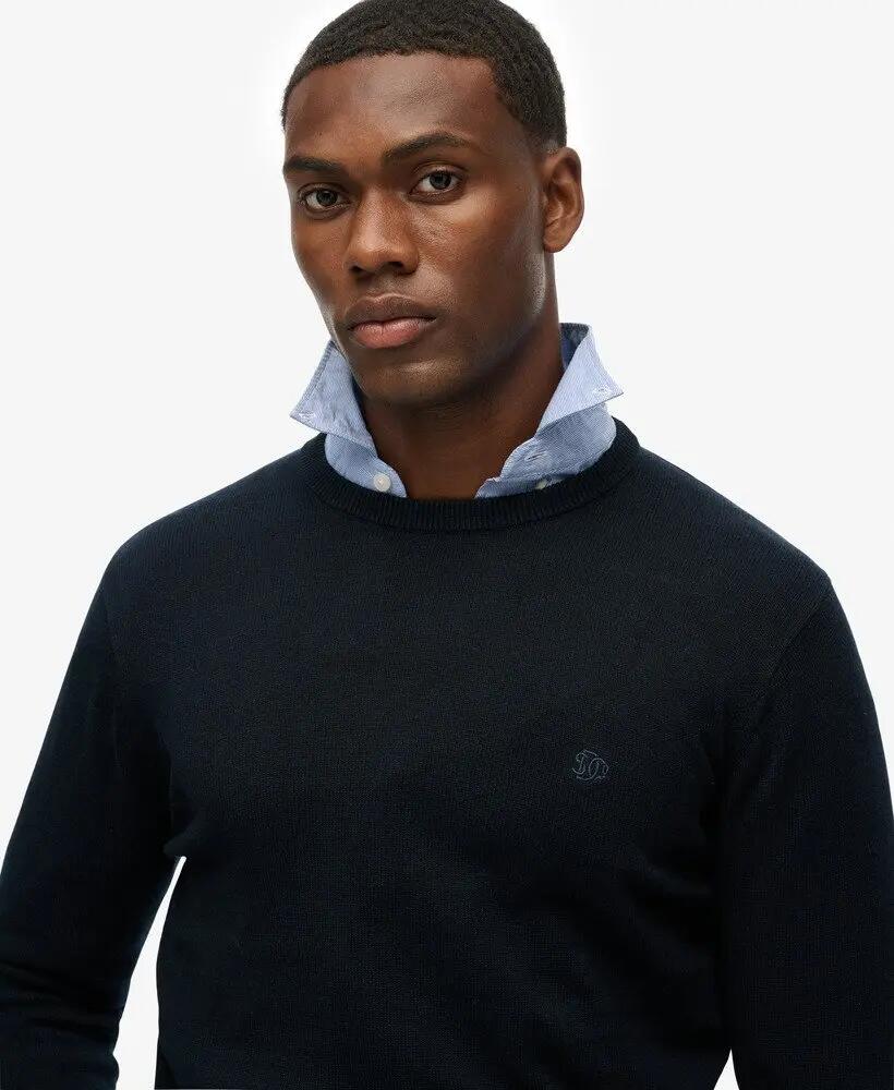 superdry Essentials Cotton Jumper – maglione in cotone bio, vestibilità relaxed 4/6