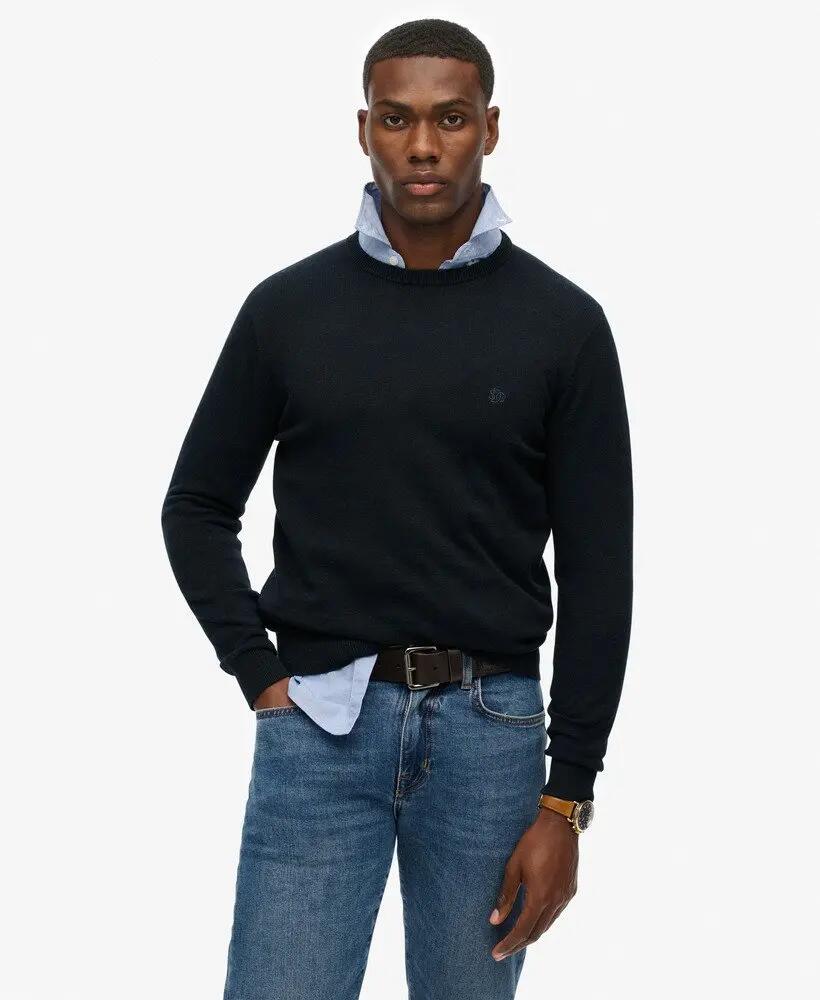 superdry Essentials Cotton Jumper – maglione in cotone bio, vestibilità relaxed 2/6
