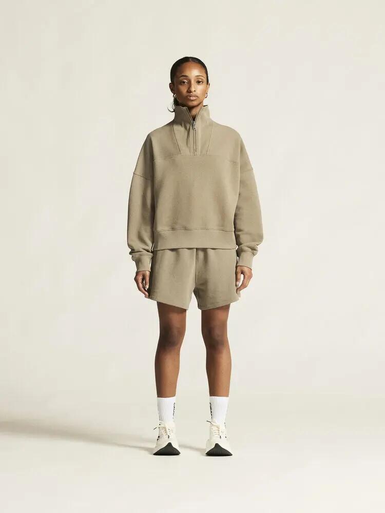 craft Frequent HZ Sweatshirt W — meio-zip em algodão orgânico, corte relaxed 5/7