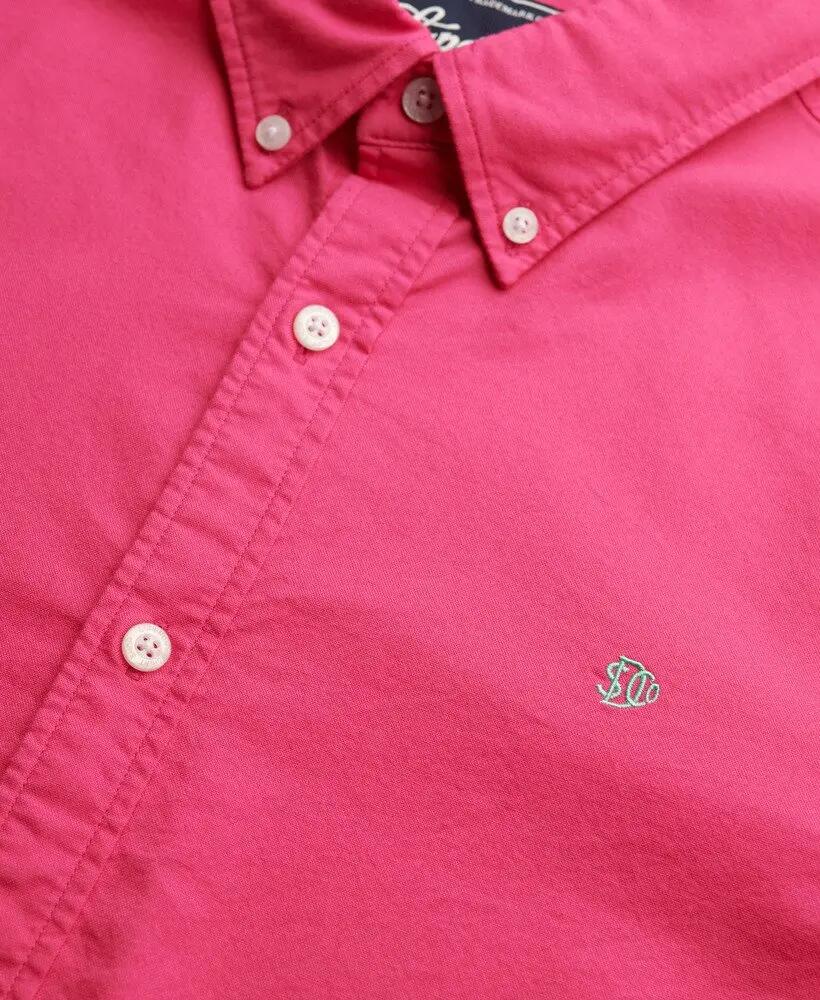 superdry Chemise Classic Oxford manches longues Magenta Pink 6/7
