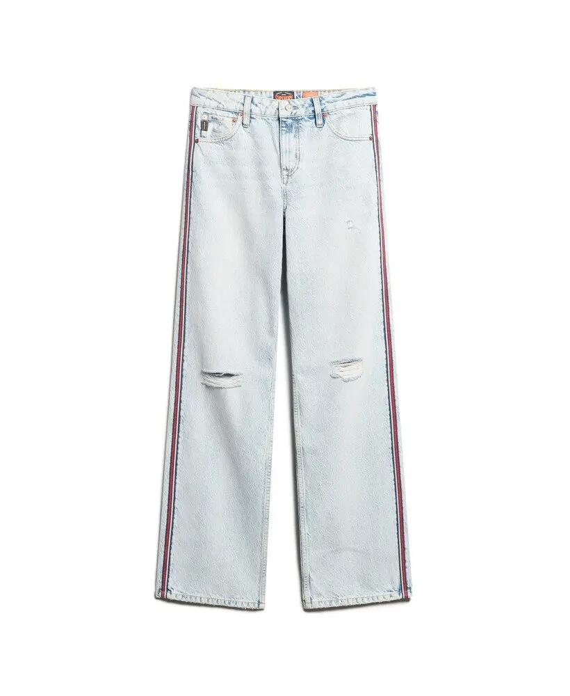 superdry Jeans a vita media gamba ampia con doppio nastro 6/6