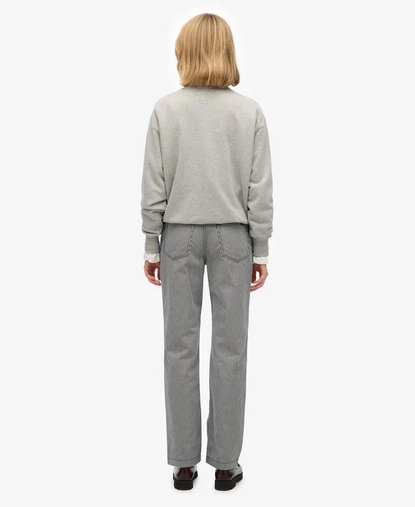 superdry Pantalon droit taille mi-haute à rayures 6/6