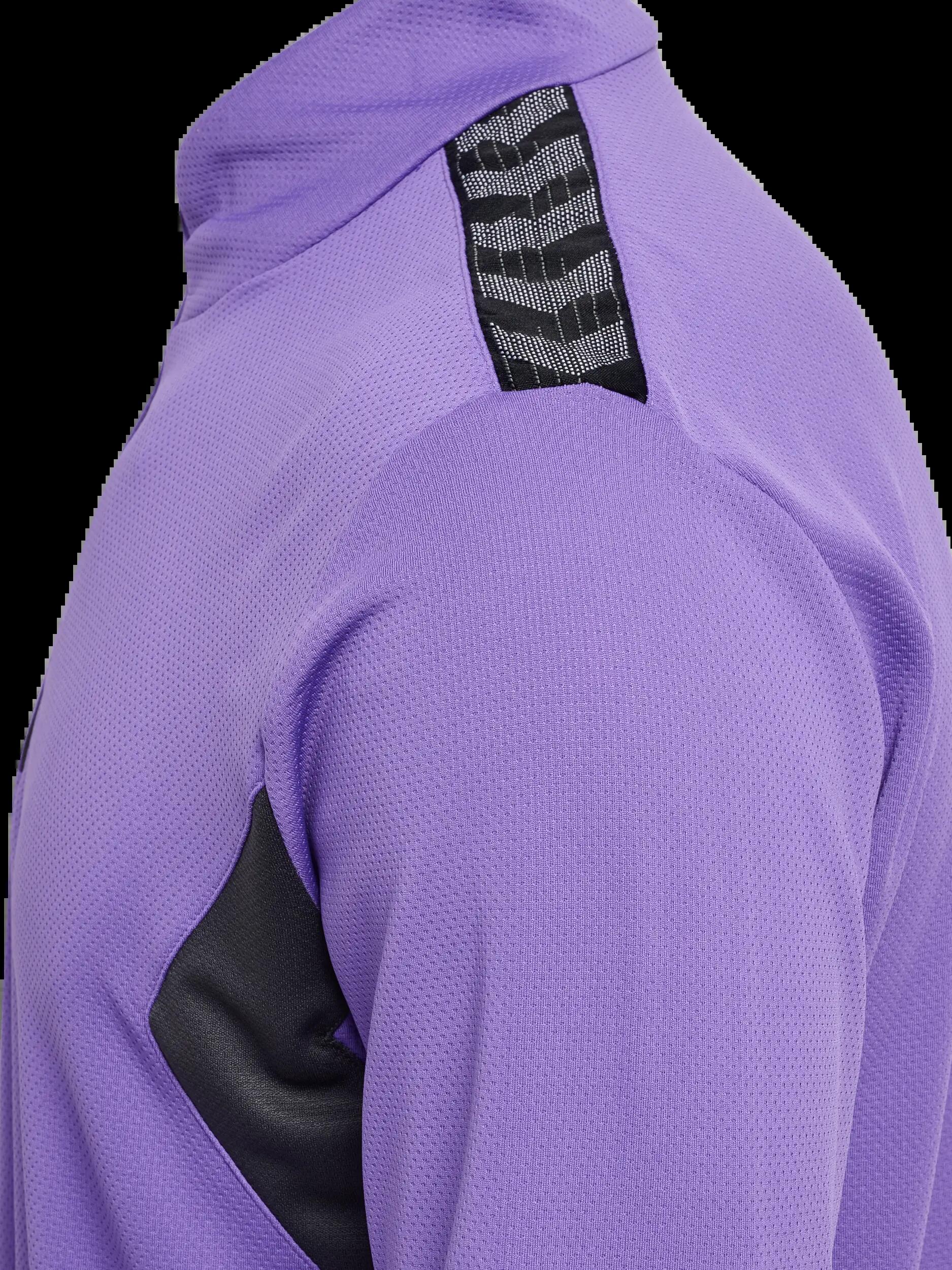 hummel Half Zip Sweatshirt hombre en poliéster DAHLIA PURPLE/ASPHALT 3/6